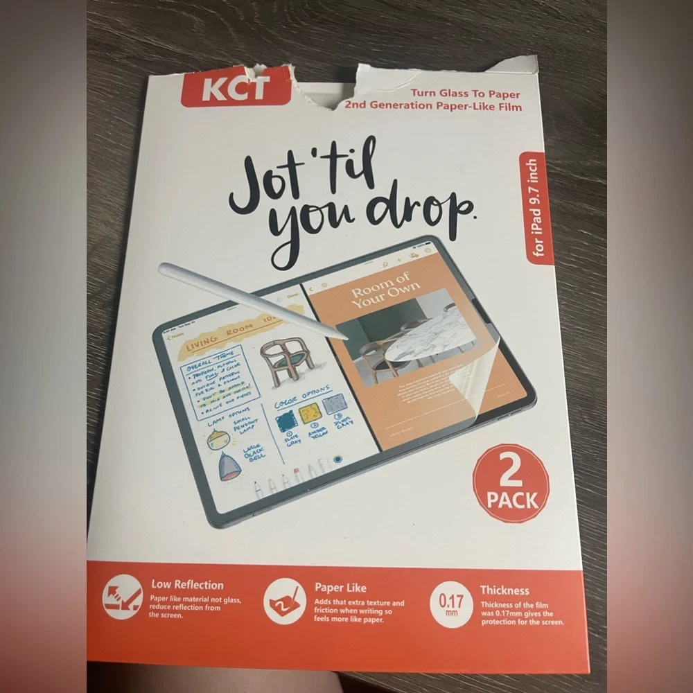 KCT - 2nd Gen Paper Like Film for IPad